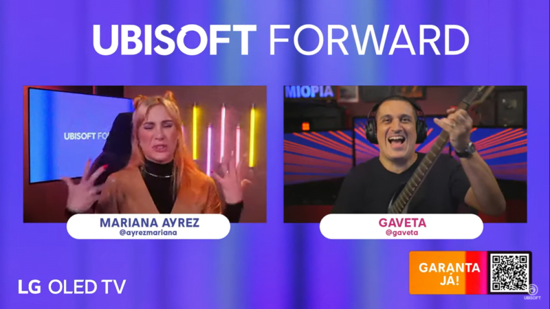 Gaveta participa de live da Ubisoft comentando o Ubi Forward 2021
